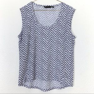 Athleta | Breezy Muscle Chevron Print Tank